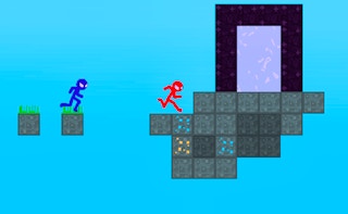 Stickman Blockworld Parkour 2