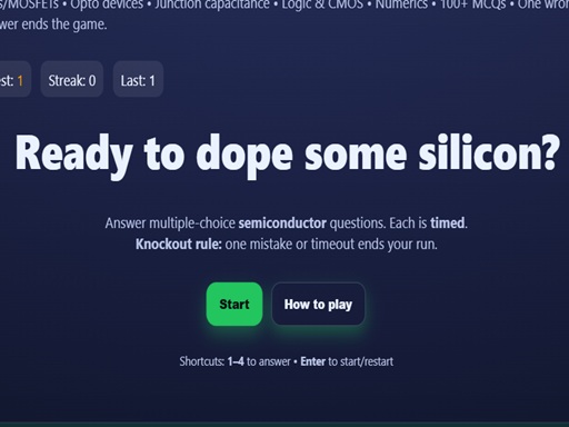 Physics: Semiconductos Quiz