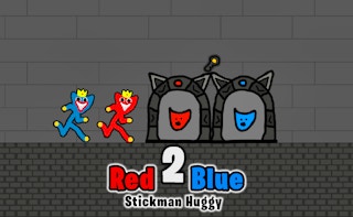 Red And Blue Stickman Huggy 2