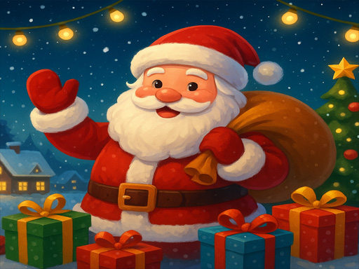 Santa  Collecting Gifts